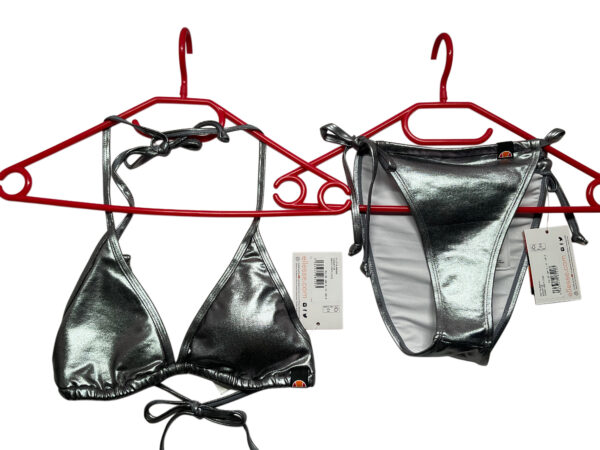 ellesse Fietta Bikini Set Metallic-Optik Dark Grey | Gr. 38 | NEU mit Etikett