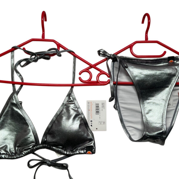ellesse Fietta Bikini Set Metallic-Optik Dark Grey | Gr. 38 | NEU mit Etikett