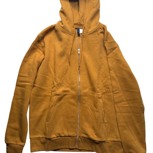 Stilvolle Divided by H&M Sweatjacke in Dunkelorange – Größe L