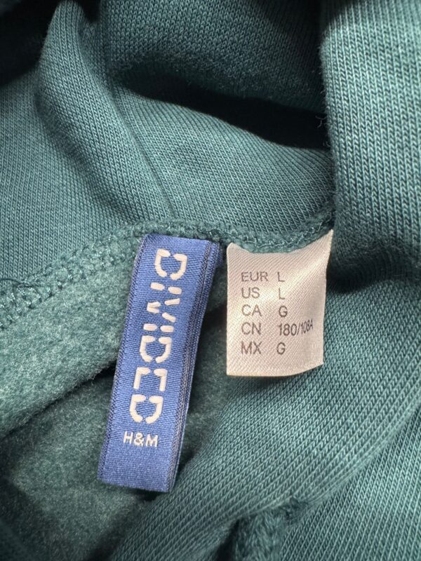 Divided by H&M Hoodie "Night Mode" in Teal-Grün, Größe L