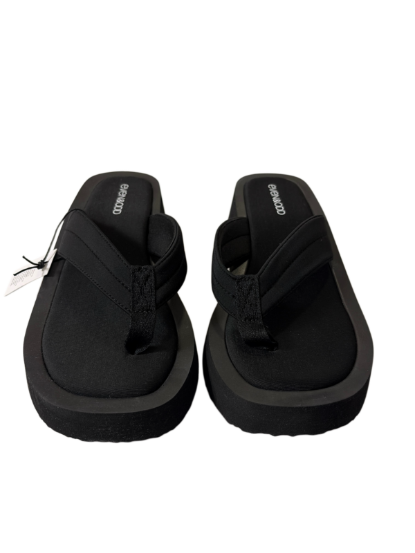 Even&Odd – Damen-Sandalen / Pantoletten in Schwarz | Gr. 40