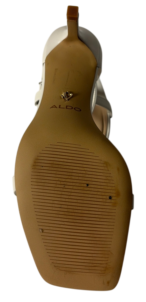 ALDO Peonie Sandaletten High Heels Weiß/Bone Pillow Walk | Gr. 37
