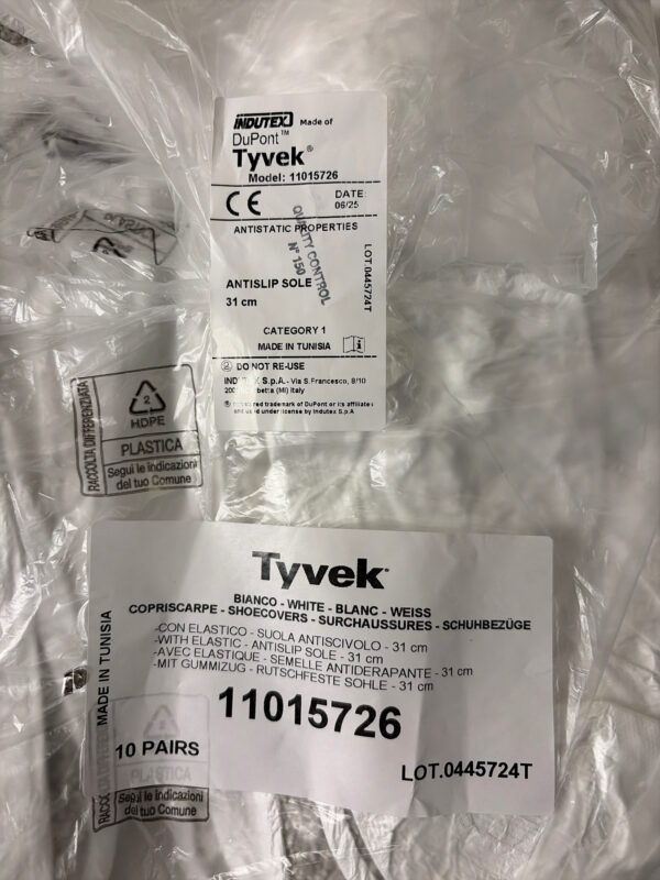 DuPont Tyvek 500 POSA Überschuhe Antistatisch Antirutsch Weiß | 100 Paar | Zustand bitte bestätigen