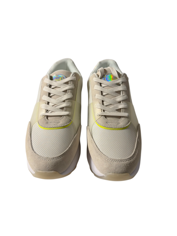 Scholl – Damen Sneaker Beige/Lime | Gr. 41 | Neu