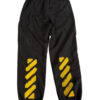 Off-White Kids Trainingshose Schwarz/Gelb | Gr. 10