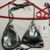 ellesse Fietta Bikini Set Metallic-Optik Dark Grey | Gr. 38 | NEU mit Etikett