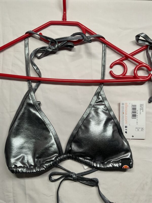 ellesse Fietta Bikini Set Metallic-Optik Dark Grey | Gr. 38 | NEU mit Etikett