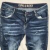 Cipo & Baxx Herren Jeans Hose Destroyed-Look Dunkelblau | W36 L34