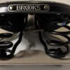 Brooks England Flyer Leder-Fahrradsattel (mit Federung) Schwarz | ATB / Touring