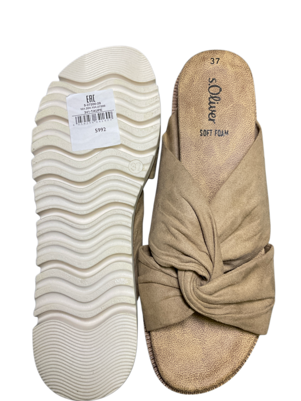 f82cd000-56e4-4cce-b967-67897854dafa s.Oliver – Damen-Slipper / Pantoletten in Beige | Gr. 37
