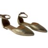 Unisa Ballerinas mit Riemchen in Gold – Größe 37