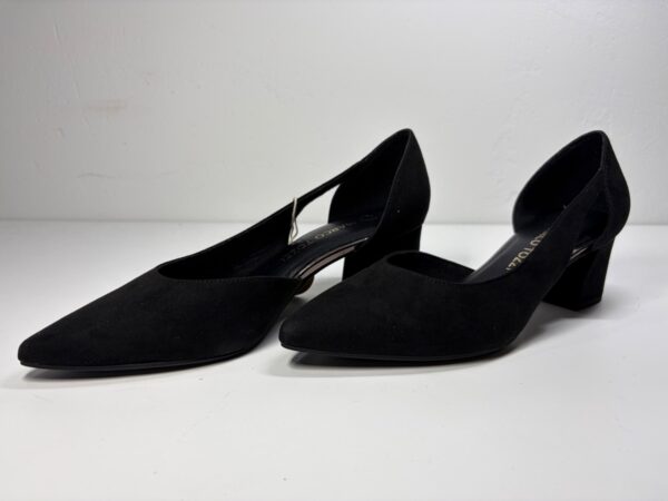 MARCO TOZZI – Pumps | Schwarz Suede-Look | Vegane Earth - EUR 39 | UK 6 | US 8