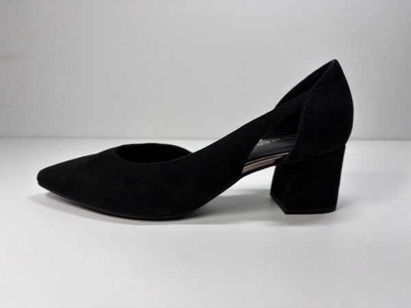 MARCO TOZZI – Pumps | Schwarz Suede-Look | Vegane Earth - EUR 39 | UK 6 | US 8