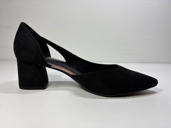MARCO TOZZI – Pumps | Schwarz Suede-Look | Vegane Earth - EUR 39 | UK 6 | US 8