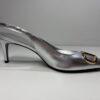 TWIN-SET Metallic Slingback Pumps Argento - Silber - EUR 40 | UK 6,5 | US 9