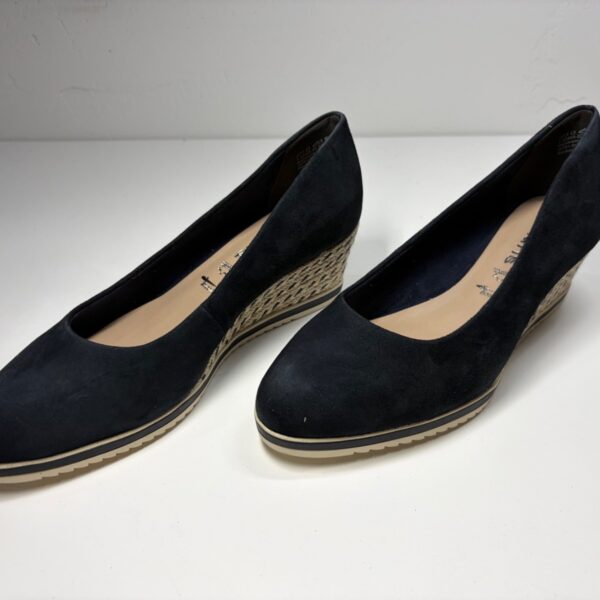 TAMARIS Keilpumps Espadrille Navy Dunkelblau|Wildleder - EUR 39 | UK 6 | US 8,5