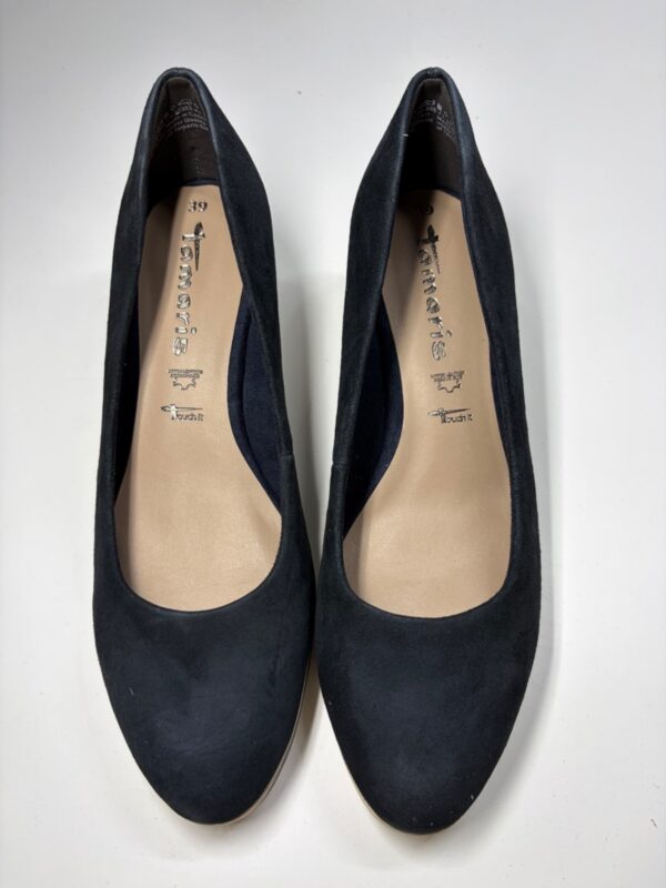 TAMARIS Keilpumps Espadrille Navy Dunkelblau|Wildleder - EUR 39 | UK 6 | US 8,5