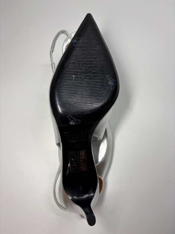 TWIN-SET Metallic Slingback Pumps Argento - Silber - EUR 40 | UK 6,5 | US 9